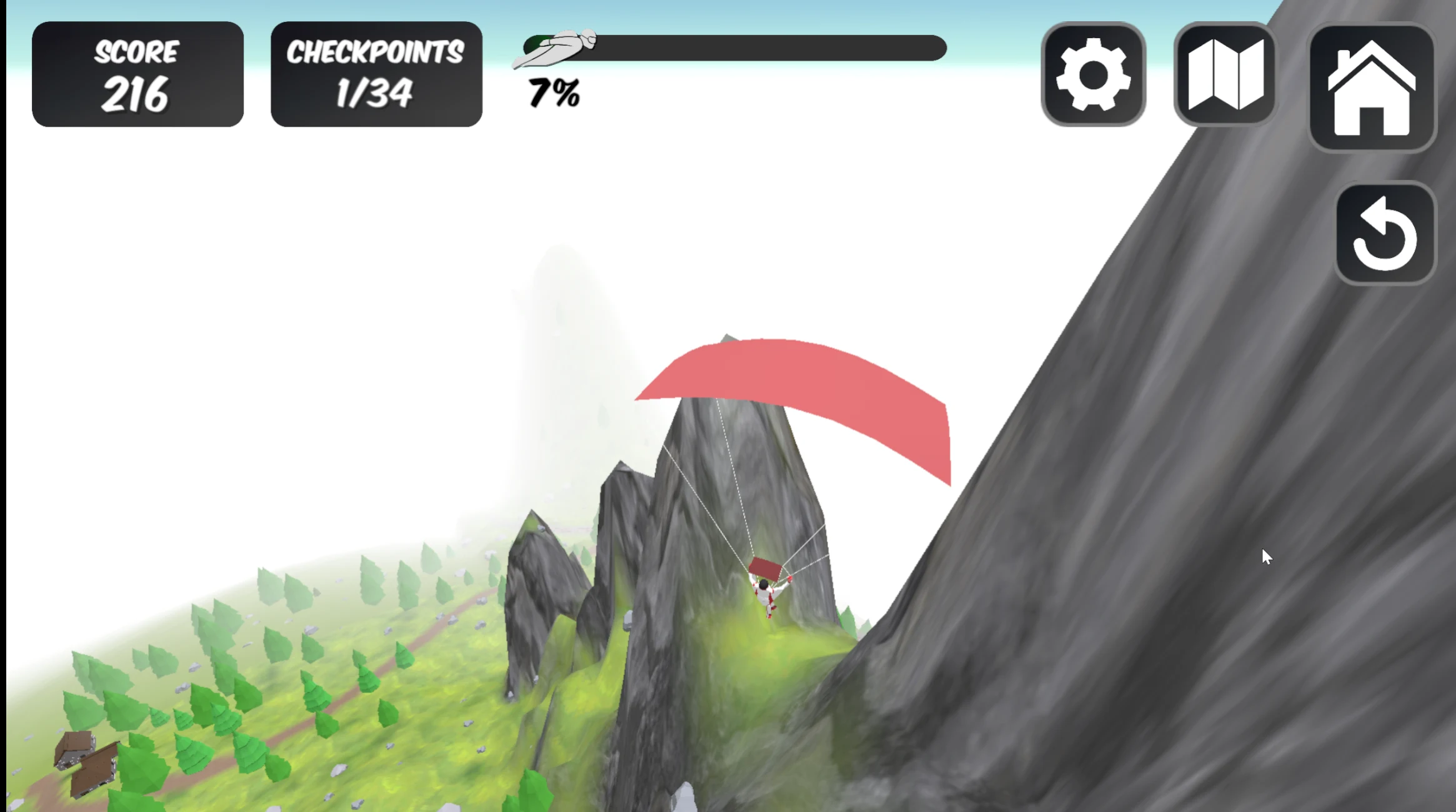 Wingsuit Flying Boy screenshot