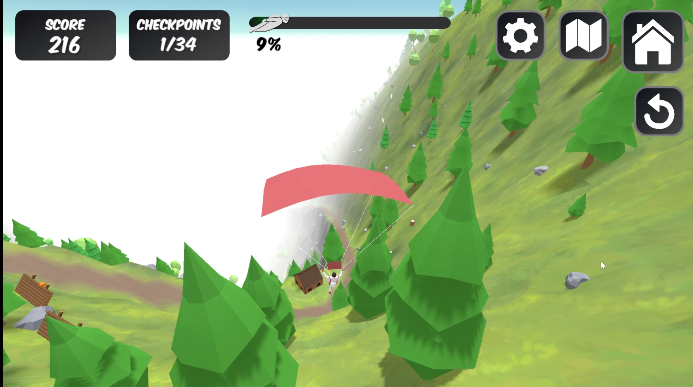 Wingsuit Flying Boy screenshot